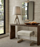 Bellvue Cream Acrylic and Gold Bench
