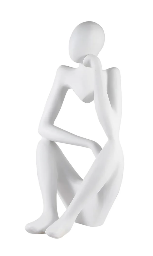 Think on It White Sculpture