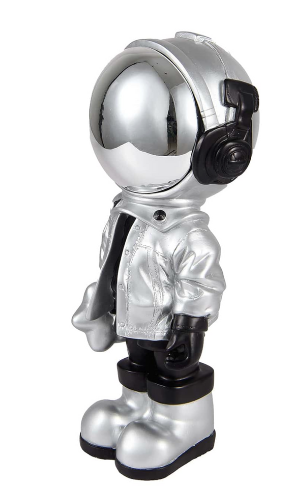 Silver Astronaut Sculpture