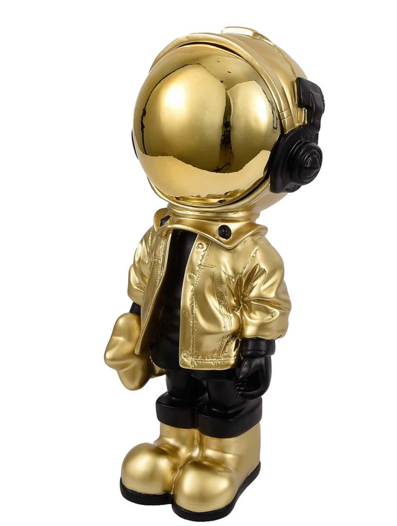 Gold Astronaut Sculpture
