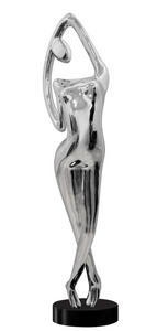 In Over Your Head Chrome Oversized Sculpture
