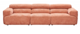 Silas Modular Sectional Orange 3pc