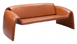 Warby Curved Arm Sofa Brown