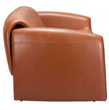 Warby Curved Arm Sofa Brown