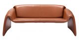 Warby Curved Arm Sofa Brown