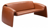 Warby Curved Arm Sofa Brown