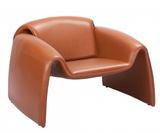 Warby Curved Arm Chair Brown