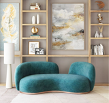 Jamela Open Back Sofa Teal