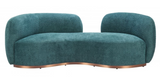 Jamela Open Back Sofa Teal