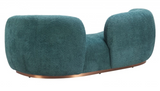 Jamela Open Back Sofa Teal