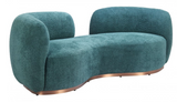 Jamela Open Back Sofa Teal