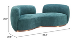 Jamela Open Back Sofa Teal