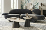 Bruxton Modern Velvet Grey Art Sofa