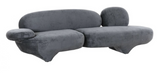 Bruxton Modern Velvet Grey Art Sofa