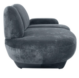 Bruxton Modern Velvet Grey Art Sofa