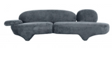 Bruxton Modern Velvet Grey Art Sofa