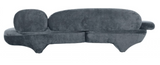 Bruxton Modern Velvet Grey Art Sofa