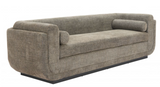 Ewing U Shaped Modern Sofa Green Tweed