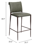 Speak Easy Olive Green With Bronze Coated Steel Frame