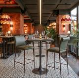 Speak Easy Olive Green With Bronze Coated Steel Frame