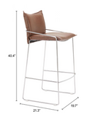 Polaris Faux Leather Barstool