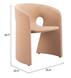 Rosalyn Dining Chair Tan Beige