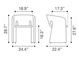 Rosalyn Dining Chair Slate Gray