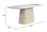 Nickki Oval Dining Table Natural