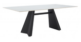 Indy Sintered Stone Dining table with Black Steel Frame