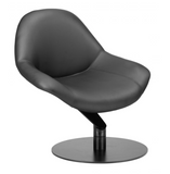 Polk Black Swivel Accent Chair