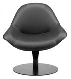 Polk Black Swivel Accent Chair