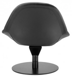 Polk Black Swivel Accent Chair