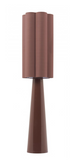 Mandalay Brown Floor Lamp with Shaped Shade