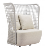Hudson High Back Outdoor Lounge or Accent Chair