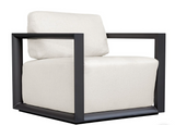 Remey Outdoor Lounge Chair Java Black and Oyster