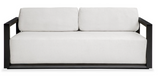 Remey Outdoor 3 Seater Sofa Java Black and Oyster