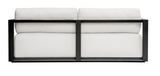 Remey Outdoor 3 Seater Sofa Java Black and Oyster