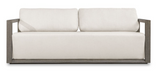 Remey Outdoor 3 Seater Sofa Weathered Grey and Oyster
