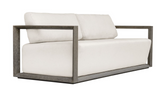 Remey Outdoor 3 Seater Sofa Weathered Grey and Oyster