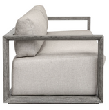 Remey Outdoor 3 Seater Sofa Weathered Grey and Dove