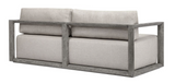 Remey Outdoor 3 Seater Sofa Weathered Grey and Dove