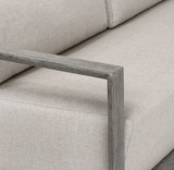 Remey Outdoor 3 Seater Sofa Weathered Grey and Dove