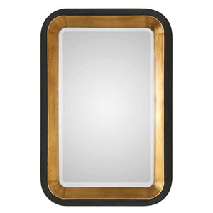 Diana Black and Gold Wall Mirror