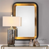 Diana Black and Gold Wall Mirror