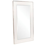 Melrose White Leaner Mirror, contemporary white leaner mirror 