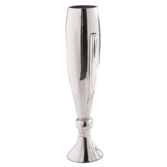 Mirror Mirror Modern Glass Vase, silver contemporary vase, oversized silver vase 