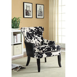 Mooey Chair, cow print chair, modern chair, black and white chair, 