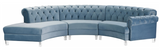 Centennial Modular Curved Sofa Blue Sky