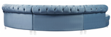 Centennial Modular Curved Sofa Blue Sky