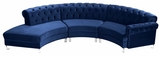 Centennial Modular Curved Sofa Navy Blue